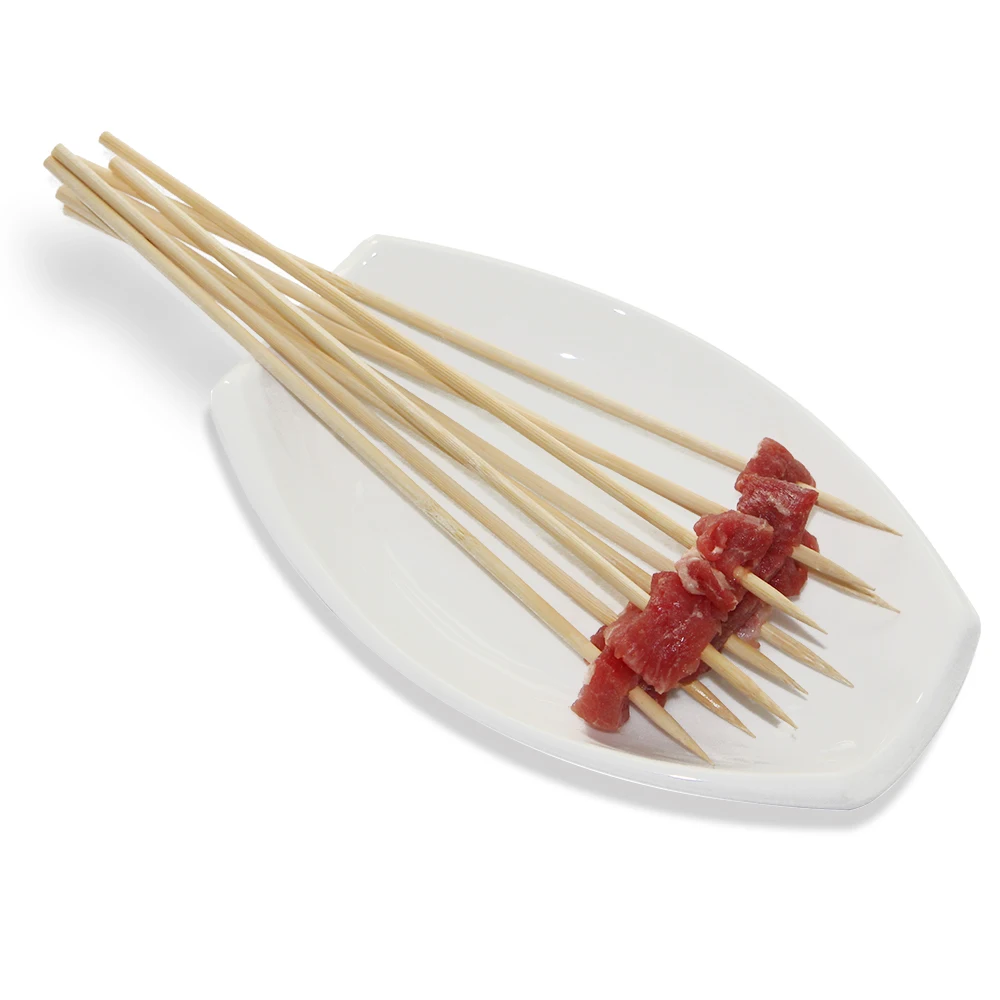 heat resistance round bamboo skewer kebab barbecue
