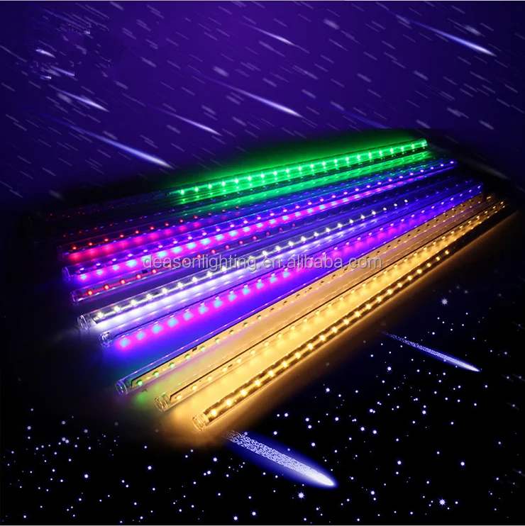 lluvia caida luces de navidad