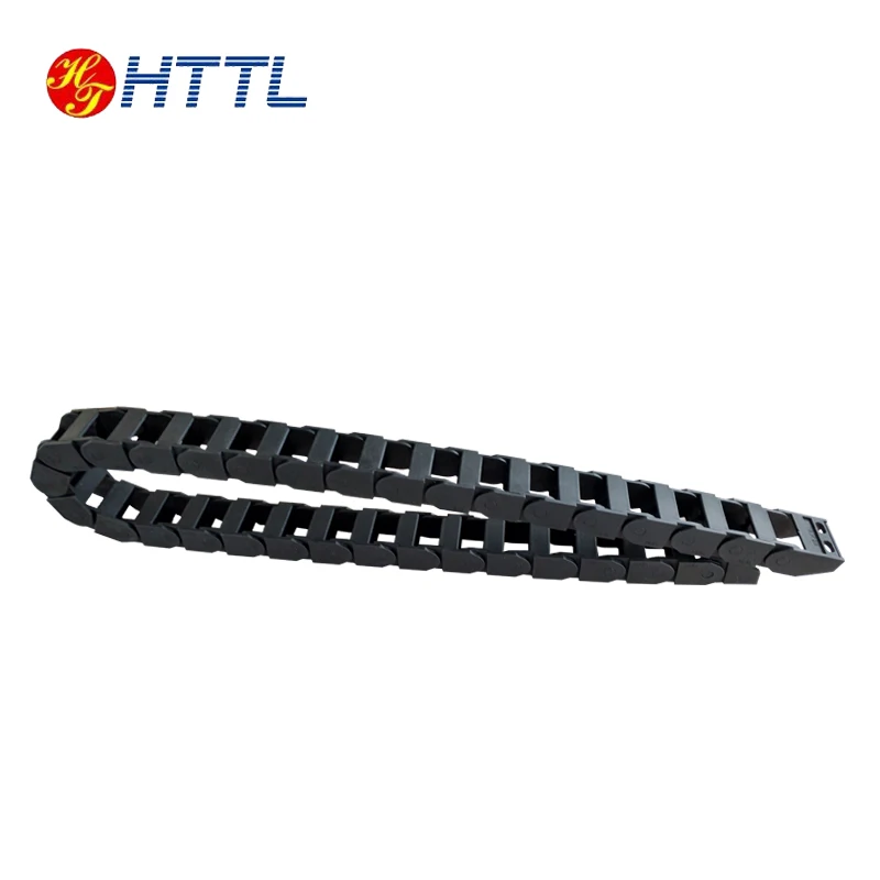 Nylon reinforced tank chain engineering plastic towing chain machine tool cable towing chain