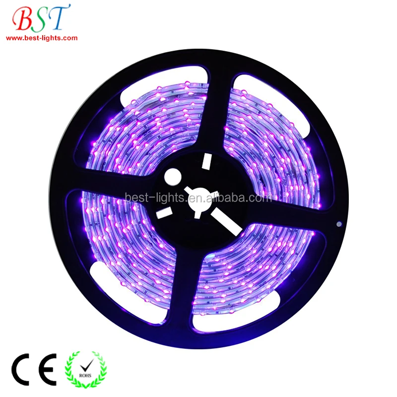 365nm uv led strip smd2835 24-watt high-output for ultraviolet night fishing, garden growth light