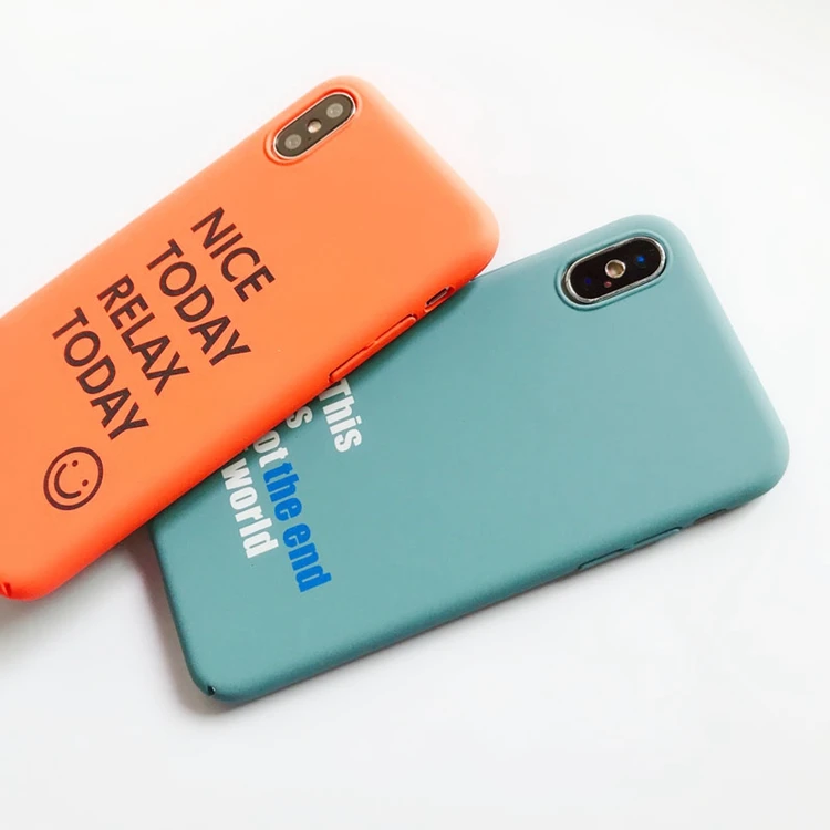 New Arrival Custom Printing Hard Pc Material Phone Case With Words For Iphone 7 8 Plus