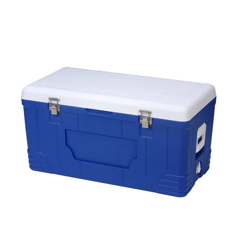 80L Ice Fish Transport Plastic Icebox Fresh Food Delivery Commercial Cooler Box