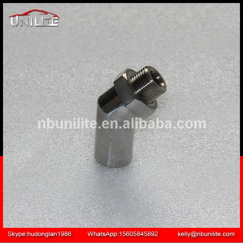 CEL Fix Exhaust Stainless Steel Polished O2 OXYGEN SENSOR EXTENDER EXTENSION ANGLED SPACER M18 x 1.5 02 BUNG