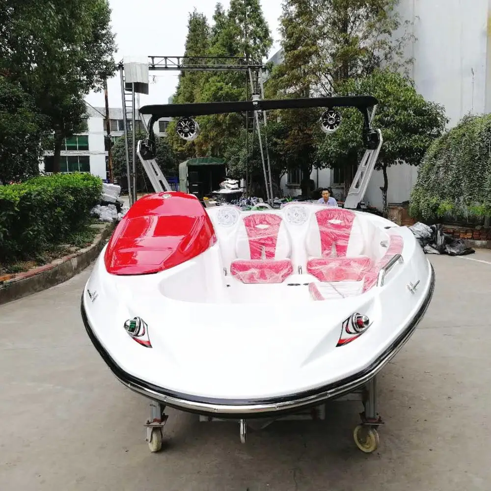 China Factory Speed Fiberglass Sport Boat 4.8 Meter 16 ft