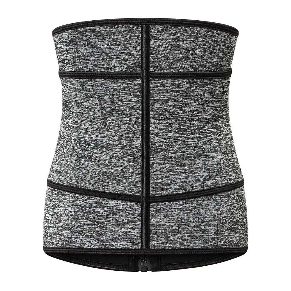 
Best sale women hot neoprene vest belt sweat slimming sauna for loss weight zipper Adjustable Waistbody shaper waist trainer 