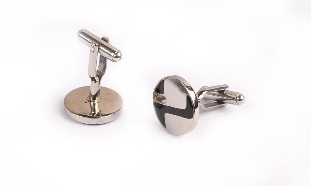 Round shaped jewelry men stainless steel men cufflinks