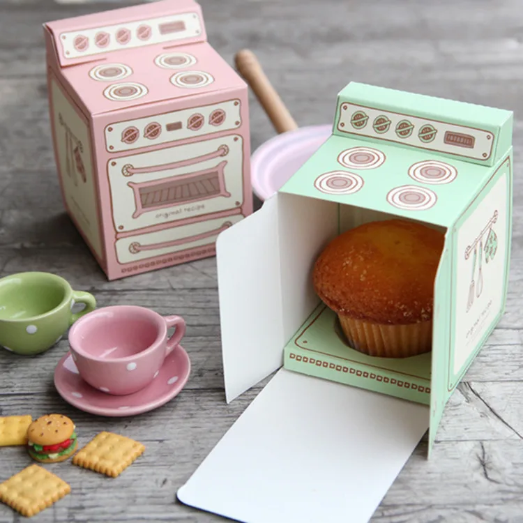 with Insert Individual Bakery Party Favor paper Oven Cupcake Box