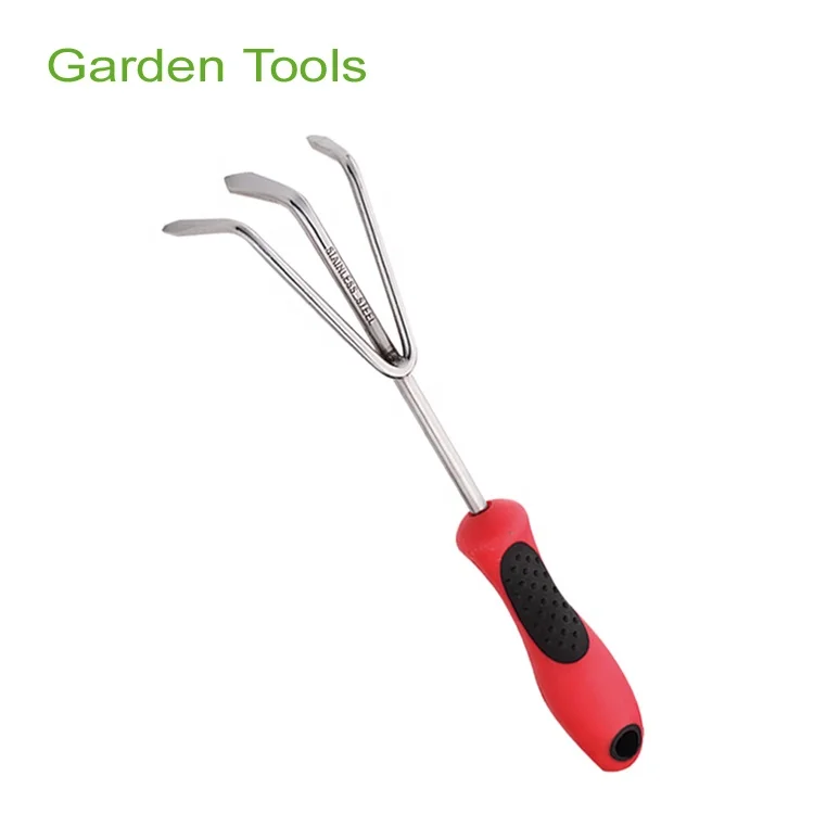 
SS201 Garden Flower Fork With Plastic Fork Handle Stainless Steel Garden Tools RL168T 