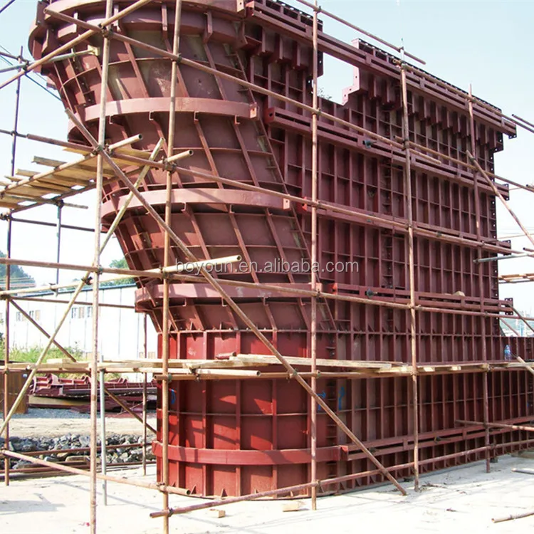 Round steel column precast concrete peri pier formwork system