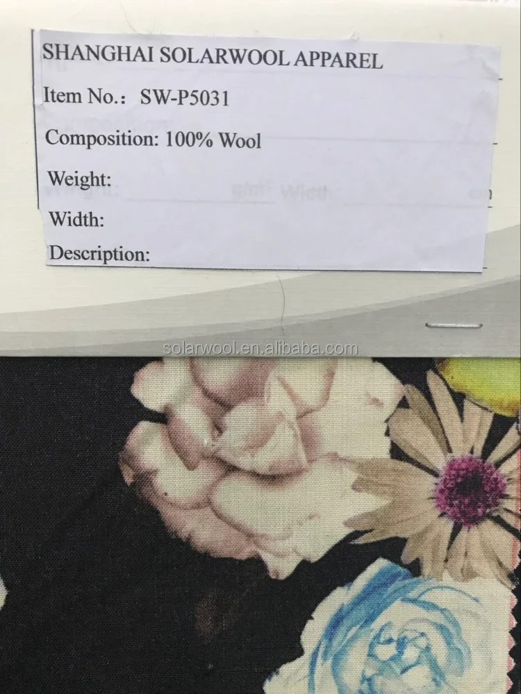 Merino woolen woven flannel fabric