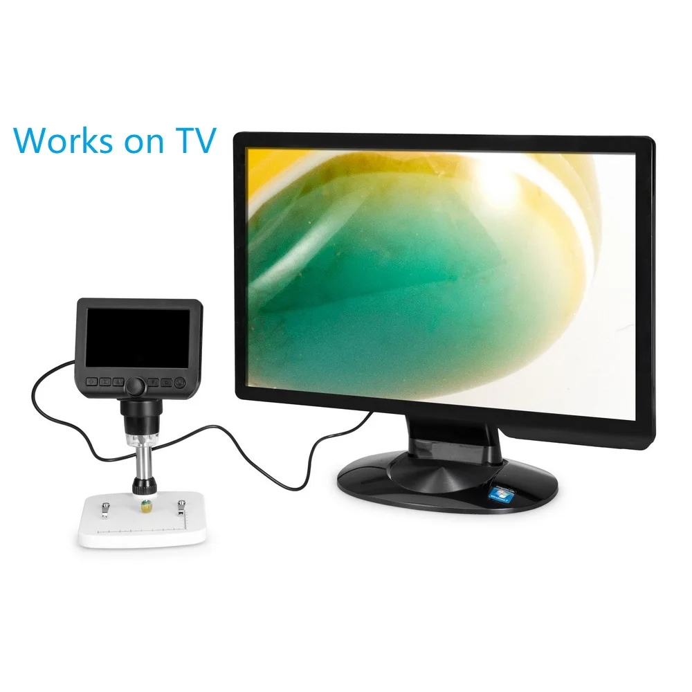 
4.3 inch LCD Inspection Microscope 600x Digital Microscope Integrating LCD/USB/TV/Android 4.3 inch LCD Inspection Microscope 600x Digital Microscope Integrating LCD/USB/TV/Android