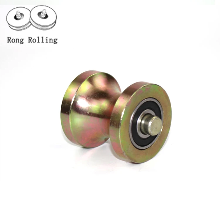 Customize Bottom Fence Bifold Bathroom U groove Door Roller Sliding Gate Wheel