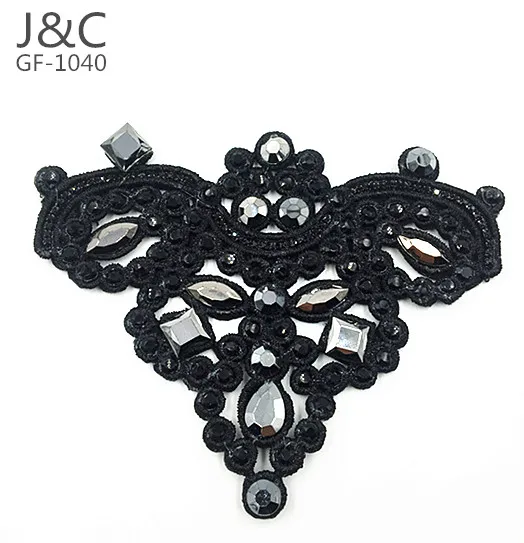 2019 popular black color hot fix stone upper pu vamp