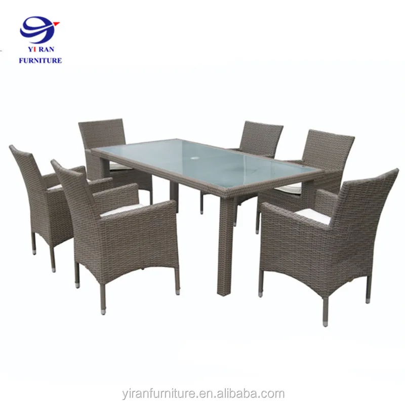 Cornelia Garden furniture table dining sets Rattan and Wicker sling chair outdoor patio furniture