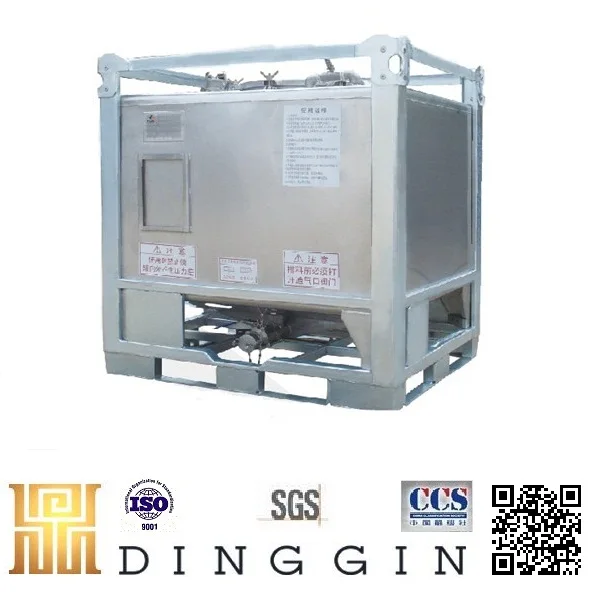 
SS304/SS316L large UN approved stainless steel IBC container 500L to 2000L 