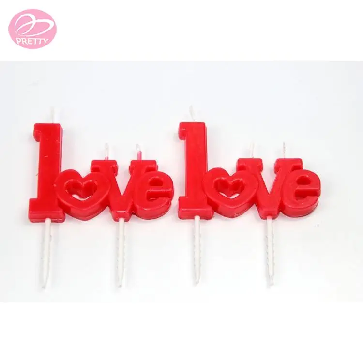 Crazy selling custom printing lovely heart shape candles