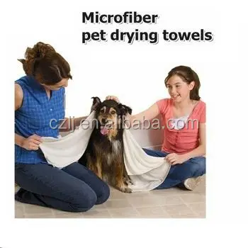 buy direct from china factory Microfiber cleaning cloth  pet drying towel/microfiber pet cleaning towel  with cheap  price
