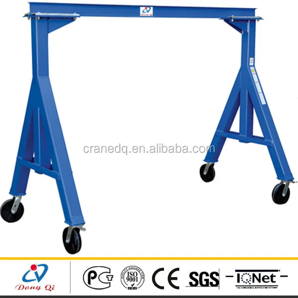 3 Ton Simple Structure 4 Wheels Mini Gantry Crane