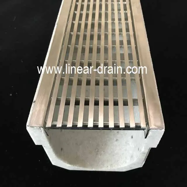 SS Polymer U-Channel Drain