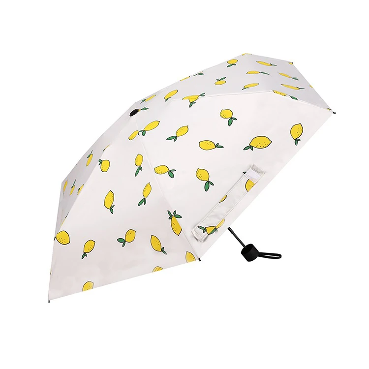 High Quality  Promotional small pocket five folding umbrellas Parapluie Payung Sombrillas Paraguas  with logo printing