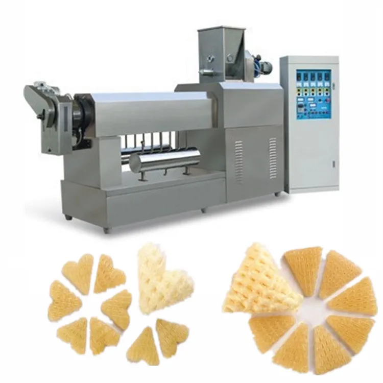 Fully automatic slanty pani puri making machine 3d 2d pellet snack food papad machinery 2d 3d snacks extruder