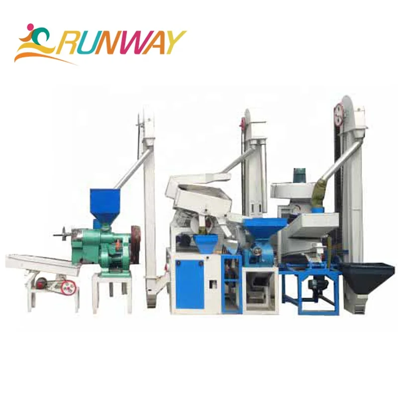 1 ton zaccaria rice milling machine rice mill with packing scale