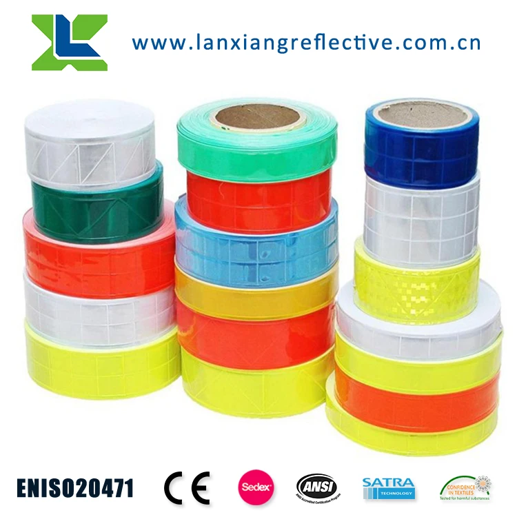 LX202 Wholesale ENISO20471 Cycle Clear 3m Reflective Tape For Clothing
