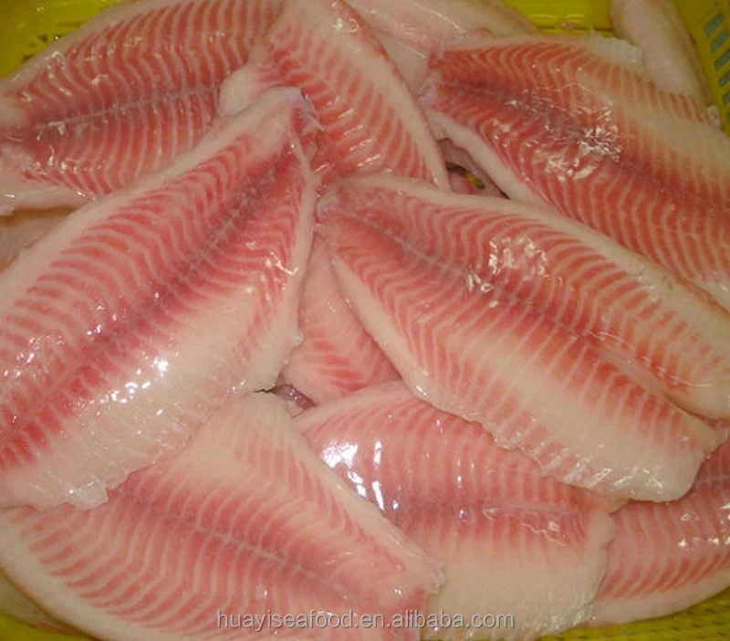 Замороженное co обработанное филе тилапии
