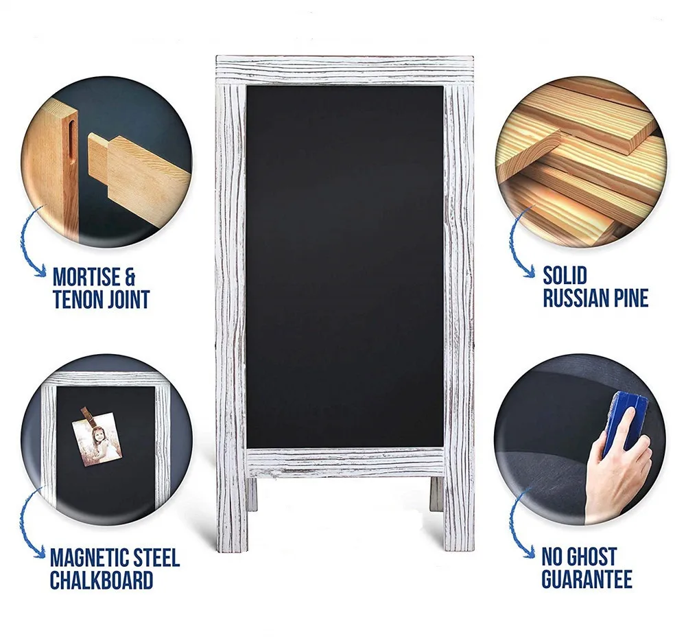 Винтажная деревянная Белая магнитная классная Классная доска Caoxian Hi Home в деревенском стиле