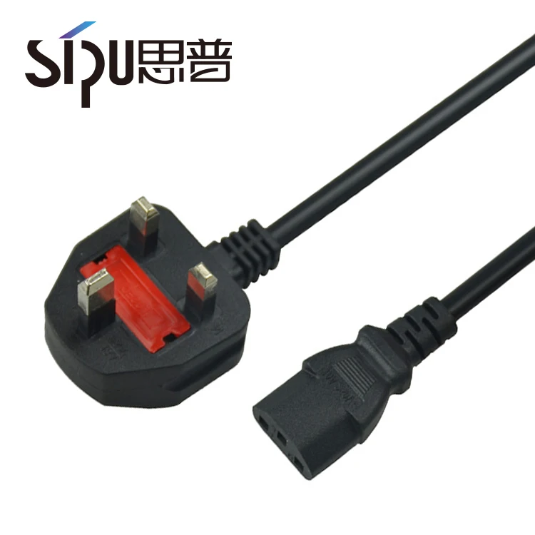
SIPU Wholesale high quality UK C7 specification extension lead PC power cable for computer 6f and rice cooker ac power cord 