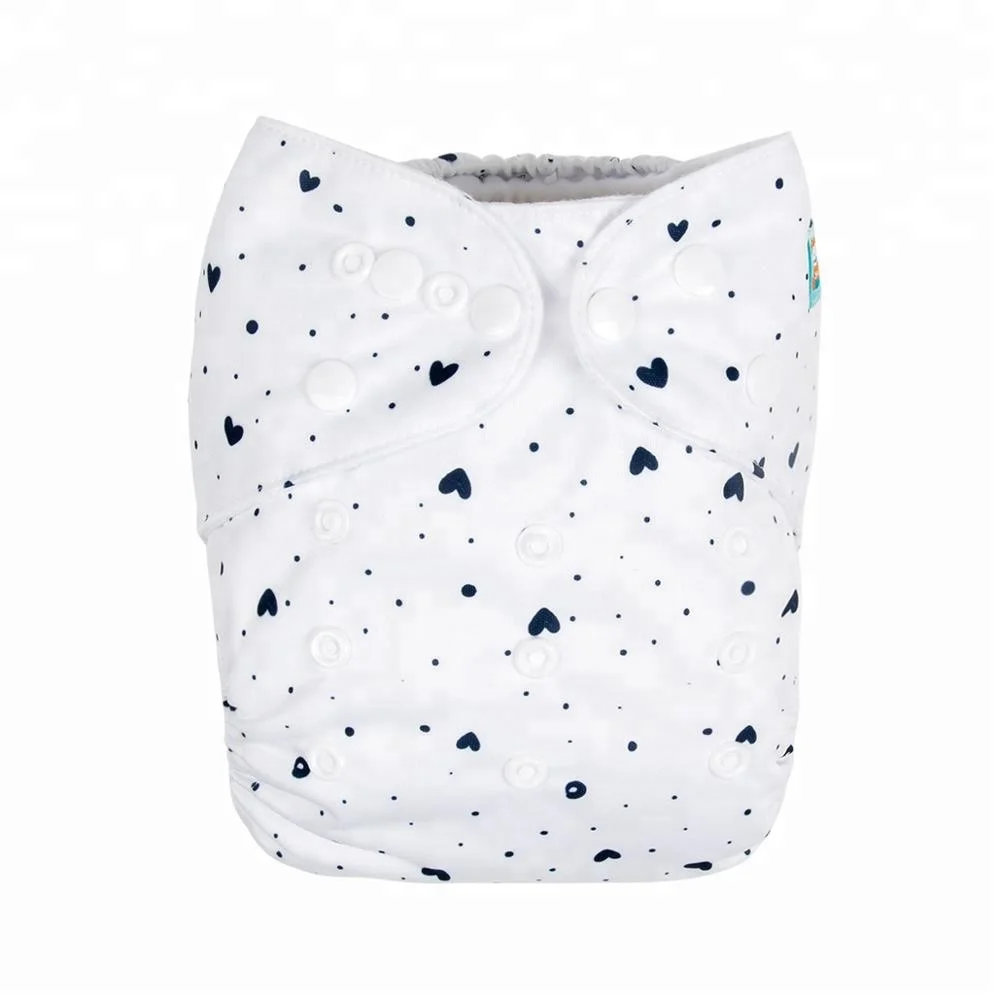 ALVABABY Digital Positioned Baby Cloth Diaper Reusable Printed Cloth Diapers Nappy Customized Printing Acceptable