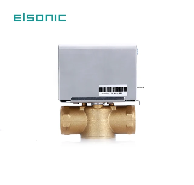 fan coil unit motor with spring return  on off zone 3 way automatic control brass motorized zone valve