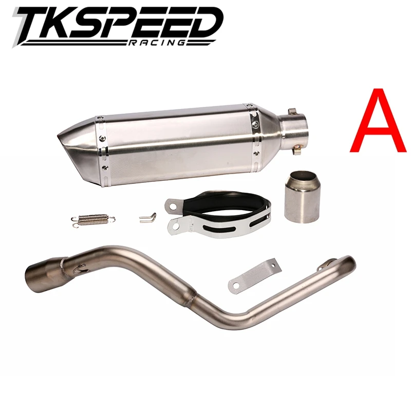 Motor bike silencer price pipe Muffler Exhaust scooter + Exhaust System Vent Pipe Stainless Fit for HONDA Grom MSX 125