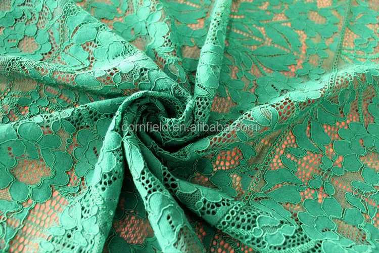 Top quality polyester french lace fabric manufacturer