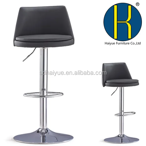 High Quality New Style PU Leather Swivel Bar Stool With Backrest for Home Use