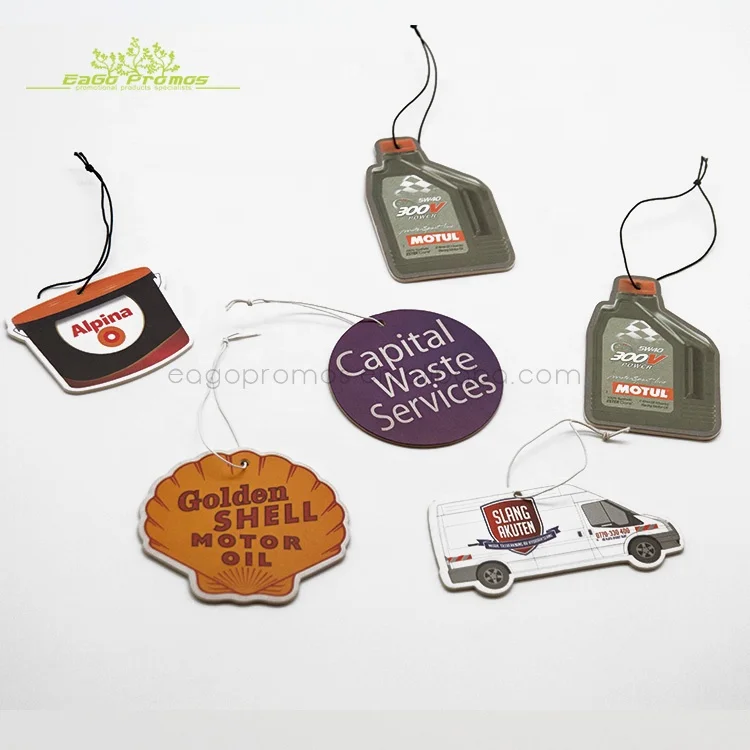 2022 2023 Best promotional gifts manufacturer custom hang car air freshener wholesale with logo printing