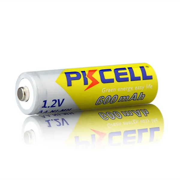 Hot Sale 1000 times cycle life rechargeable battery nimh aa 1.2v 600mah with solder tabs