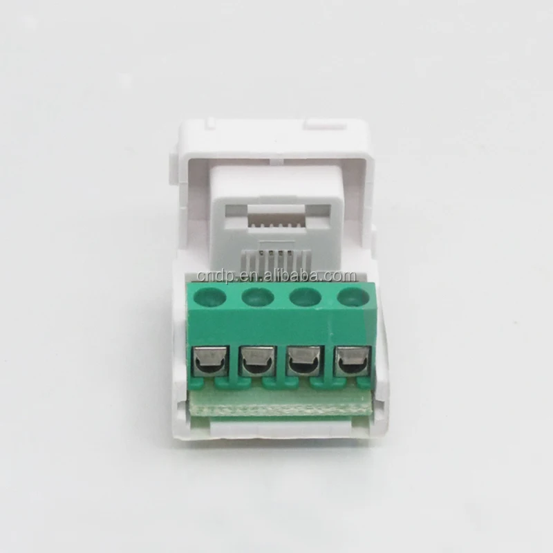Good performance RJ45/RJ12 Cat3 6p4c UTP clipsal terminal RJ11 connector