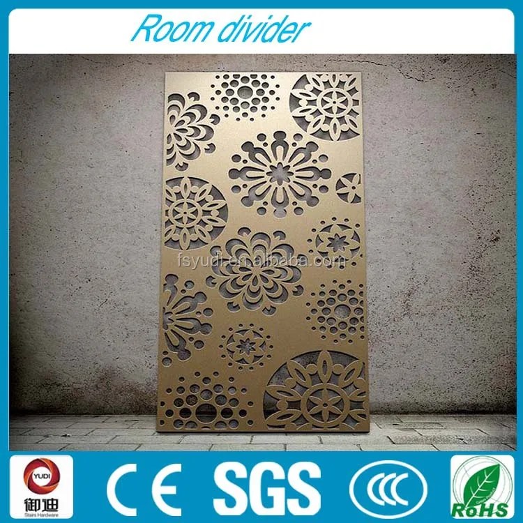 Customized chinese laser cut metal carved antique decorative screen manufacture