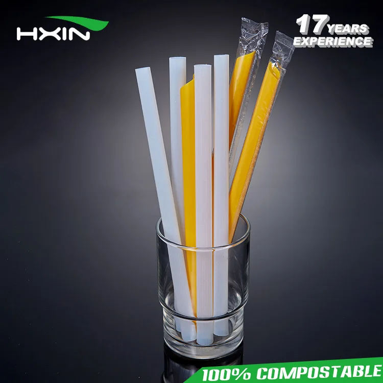 hot selling item pla compostable disposable drinking plastic straw