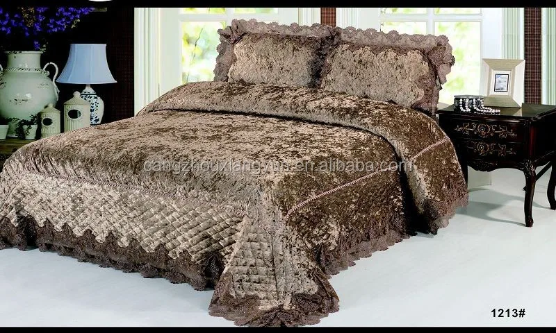 customized design bedding sets 4pcs velvet home bedding