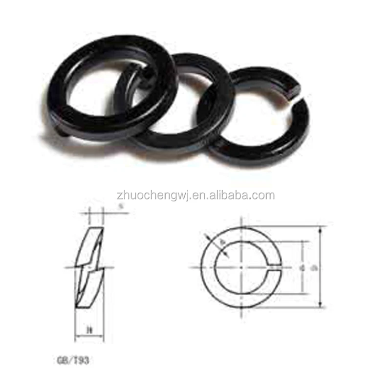 zinc plated carbon steel DIN127 spring washer spring lock washer with ISO9001
