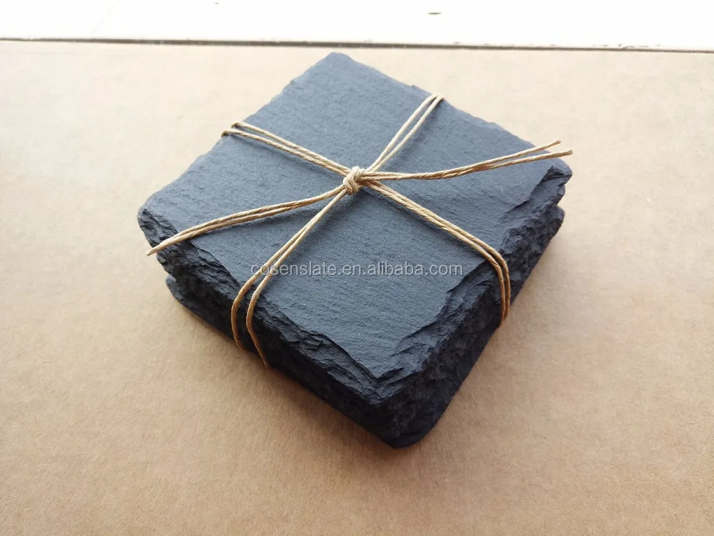 Cheap Price Wholesale Wine Cup Natural Stone Slate Coaster for Promotional Gifts