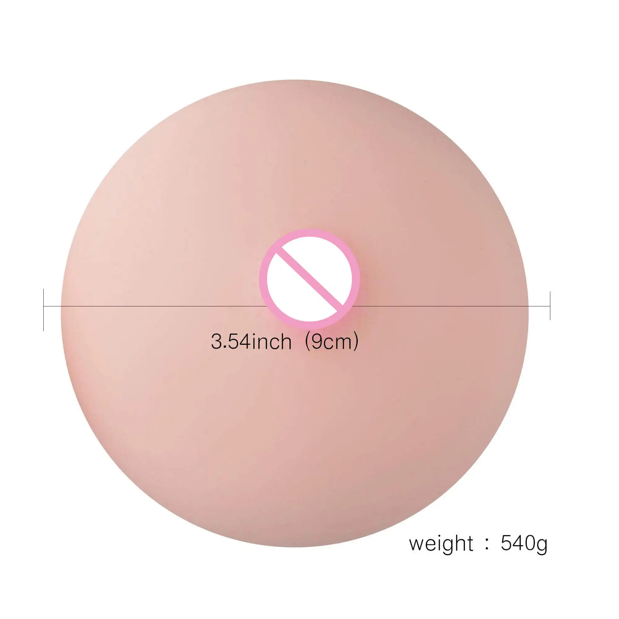 funny soft simulation plastic TPE artificial silicone breast ball toy