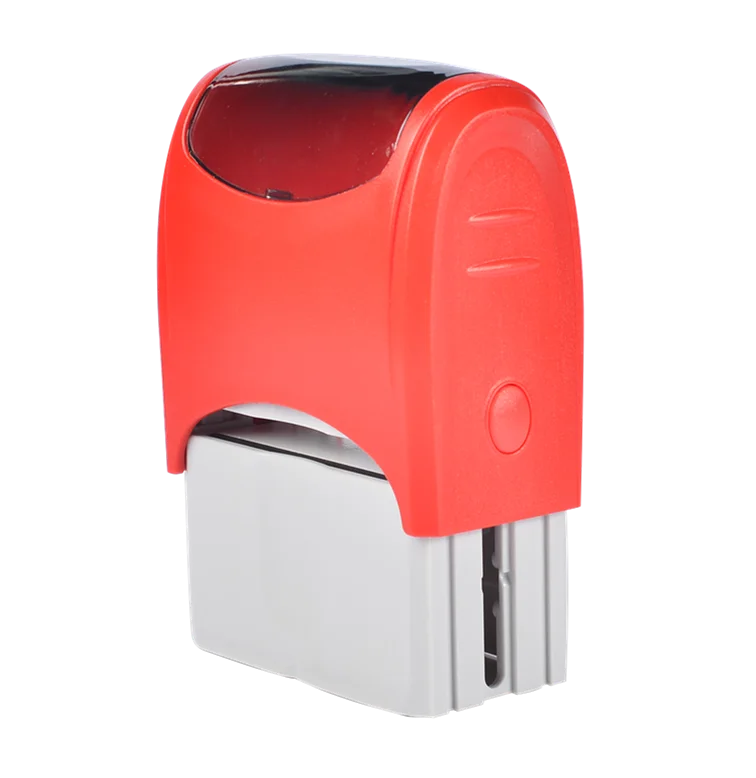 China factory sale size 47x18mm office inking stamp self inking rubber stamp maker