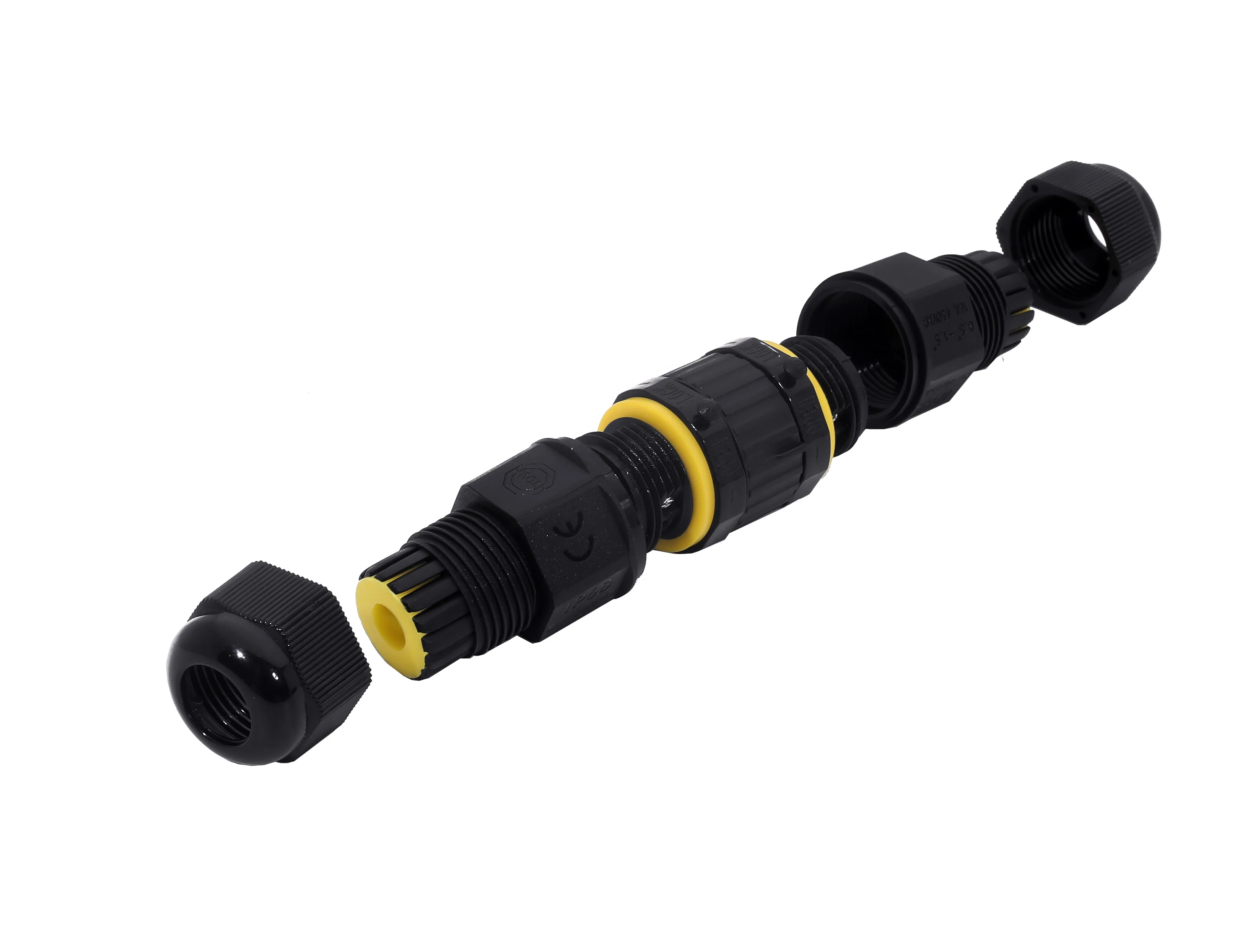 M20 cable glands 2-6 pins quick connect IP68 male female waterproof connector plug and socket