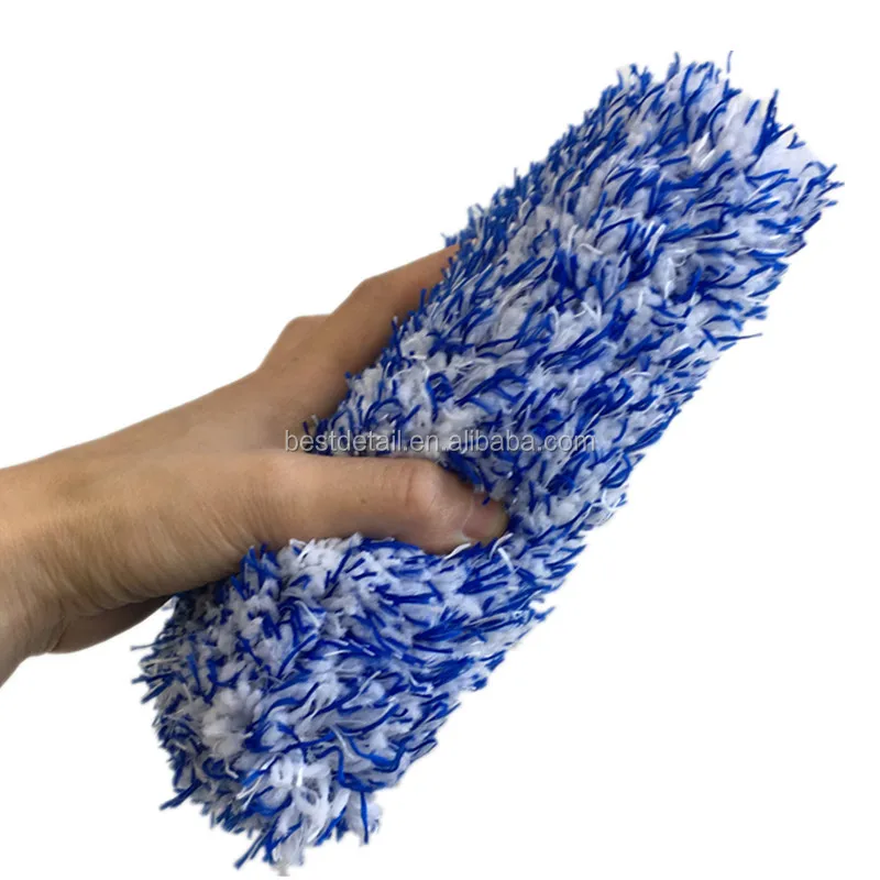 Best Selling Buffing Wheel Cleaning Mixed Color Best Premium Microfiber Car Wash Pad Mitt Sponge for Auto Detailing