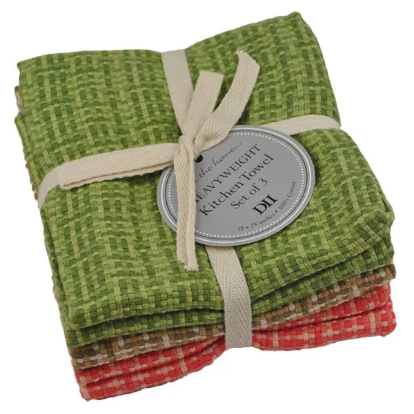 check plain weave cotton kitchen dish cloth tea towel