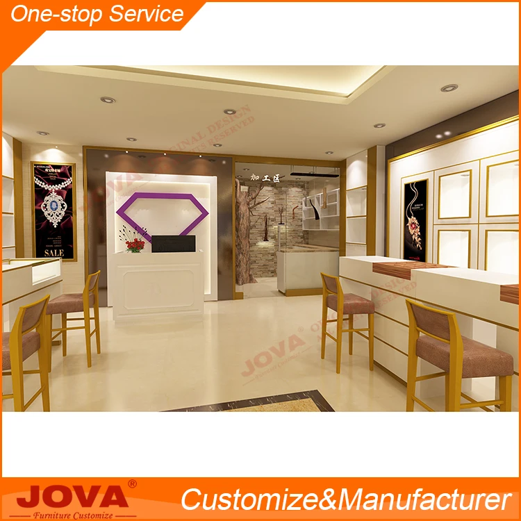 Elegant Jewelry Shop Display Counter Design Images