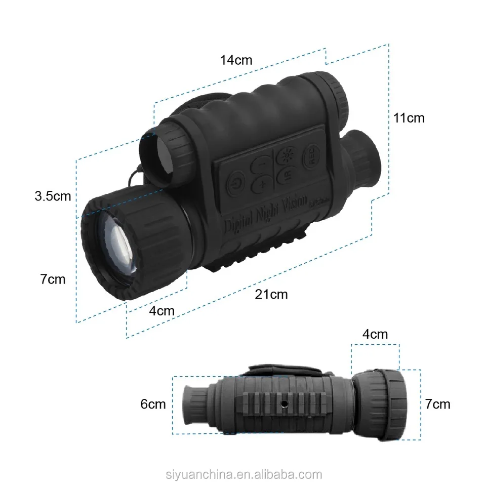 Bestguarder 6-30x50 Digital NV Hand-held Monocular  With night  identification range up to 350M range with 1.5' TFT LCD